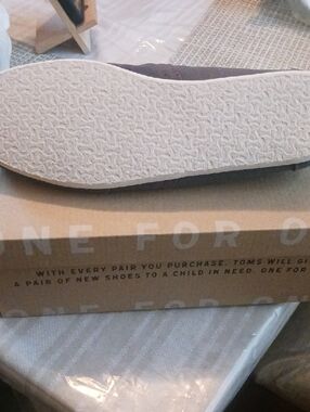 Toms Slip-On in Gray with White Sole